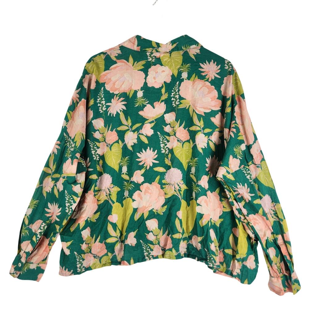 Natural Life Women’s Floral Skirt/Top Set SZ LG Breathable Lightweight EUC - Picture 2 of 14